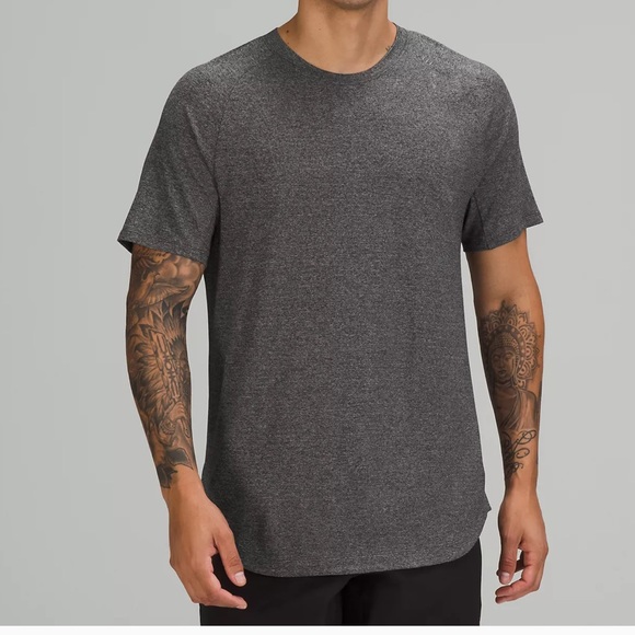 COPY - NWT MENS LULULEMON DRYSENSE SHORT SLEEVE HEATHERED BLUE OUT OF STOCK TEE… - Picture 10 of 11